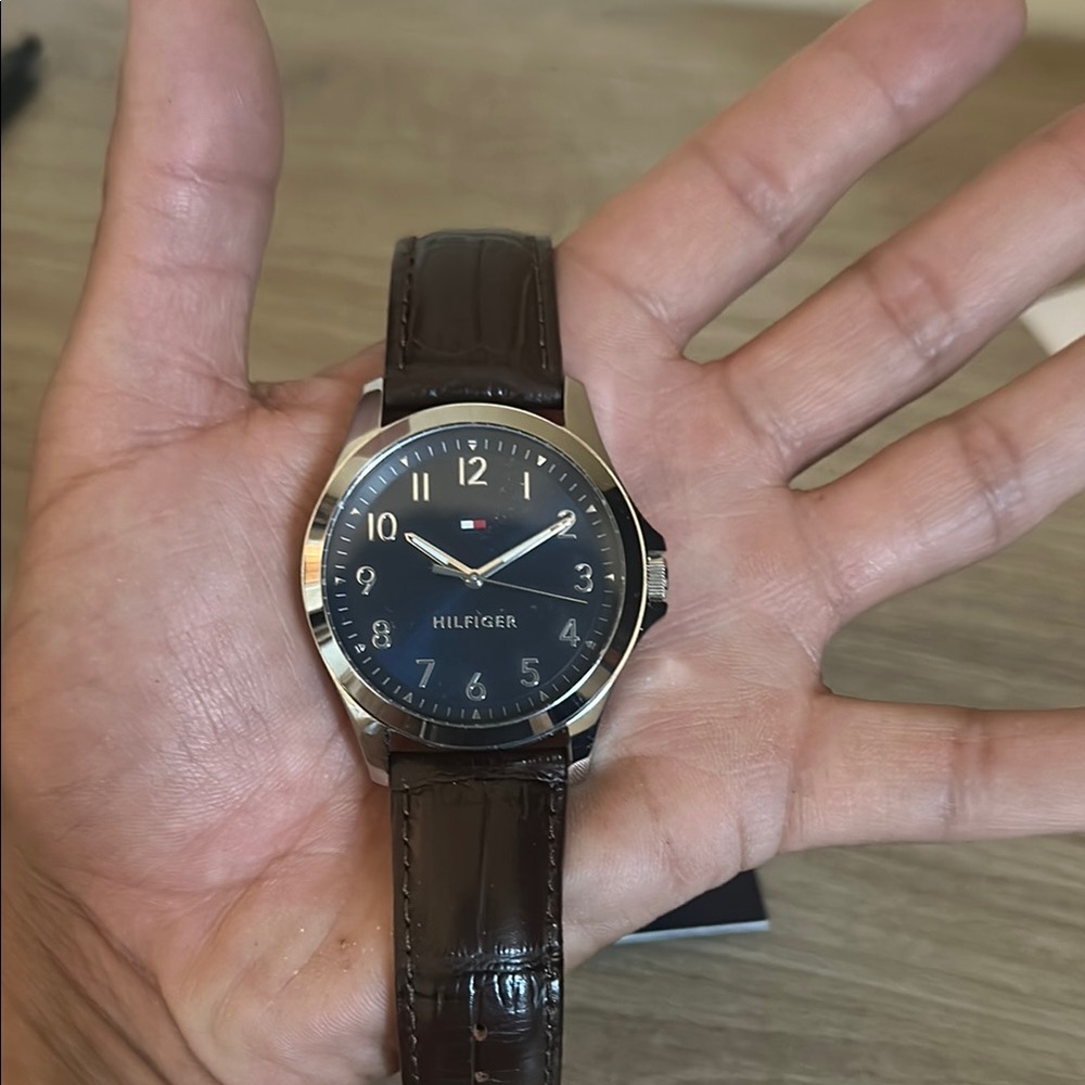 Tommy Hilfiger Dark Brown Leather Watch